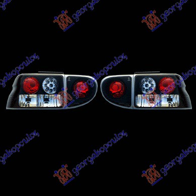 TAIL LAMP SET LED BLACK