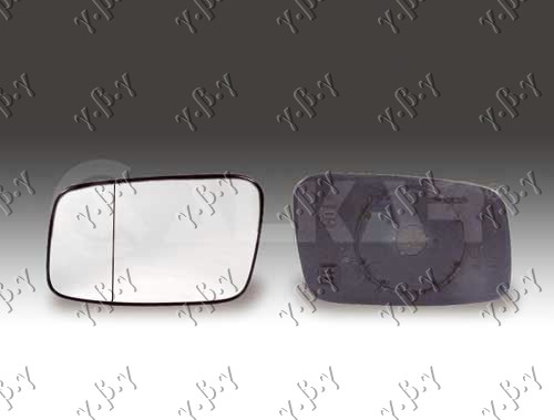 DOOR MIRROR GLASS HEATED -2002 (ASPHERICAL GLASS)