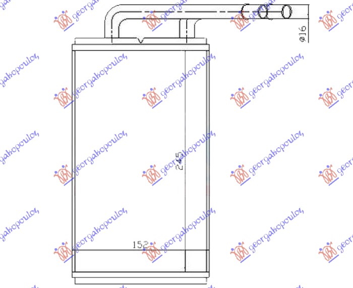 HEATER RADIATOR (245x147)