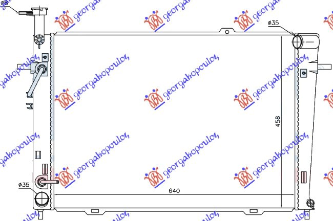 ΨΥΓΕΙΟ 2.0-2.7I 24V A/T +/-A/C (64x46.2) (MAHLE BEHR)