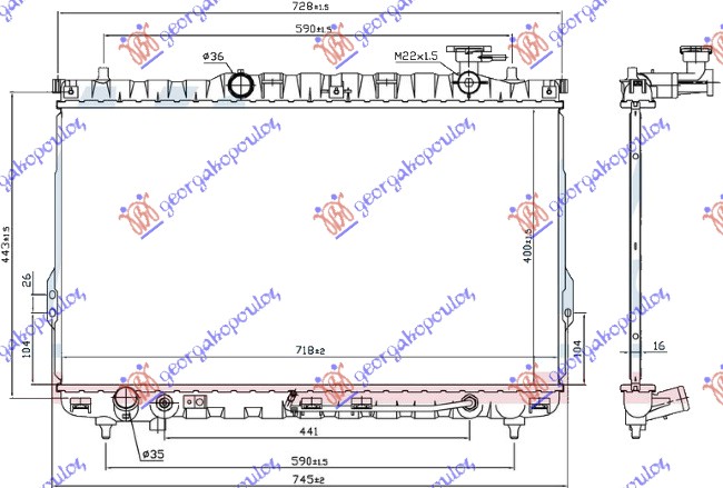 ΨΥΓΕΙΟ 2.4 16V-2.7 V6 +/- A/C A/T(72x40)