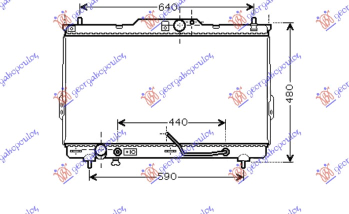 ΨΥΓΕΙΟ 2.0 CRDI +/- A/C Α/Τ(72.6x39.2)ΣΩΛΗΝΑΚΙ 8ΜΜ ΜΗΧΑΝΗ