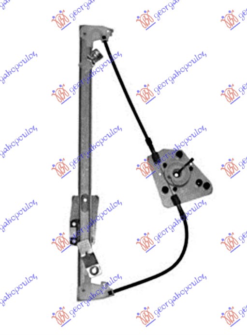 WINDOW REGULATOR ELECT.REAR.(W/O MOT) (