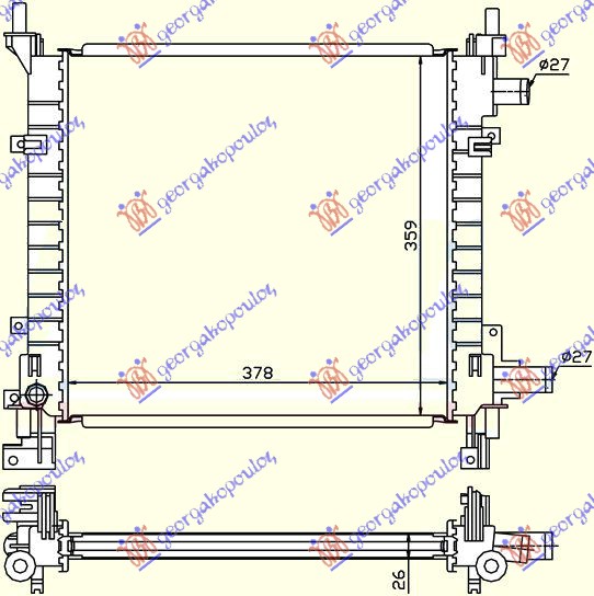 ΨΥΓΕΙΟ ΒΕΝΖΙΝΗ -A/C (38x37) ΠΑΡ. Σ/Ο