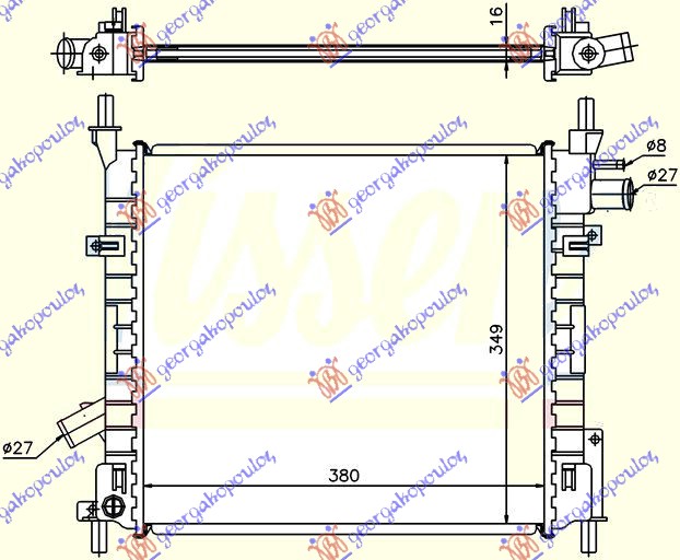 ΨΥΓΕΙΟ ΒΕΝΖΙΝΗ -A/C (38x35,5) ΠΑΡ. ΔΙΑΓ