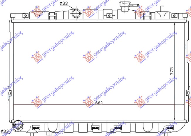 ΨΥΓΕΙΟ 1.6i 16V +/-A/C(37.5x67x15) ΜΗΧ,