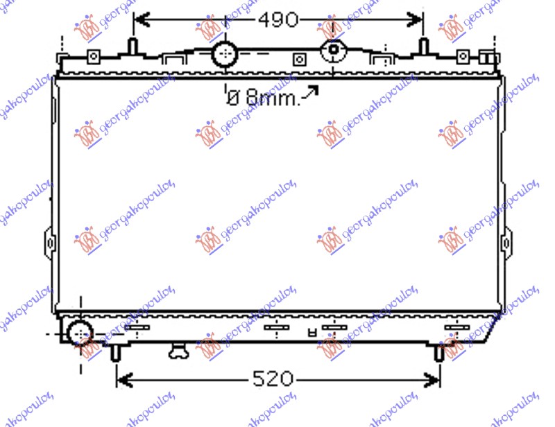 ΨΥΓΕΙΟ 2,0 CRDi +/-A/C (37,5x67x26) ΜΗΧ