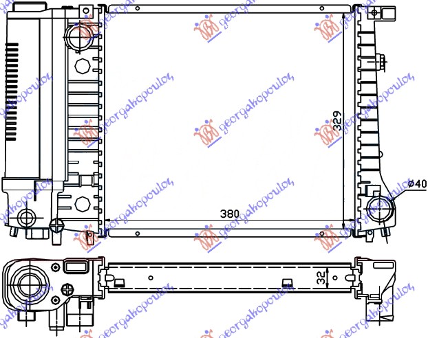 ΨΥΓΕΙΟ 1,6-1,8 Μ40 (38x32,8) (MAHLE BEHR PREMIUM LINE)