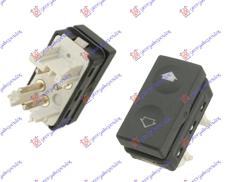 DOOR SWITCH FRONT/REAR (RH=LH) -1993 (4pin)