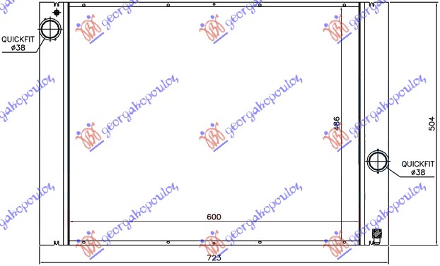 RADIATOR ALL MODELS PETROL MANUAL (620x490) (NRF)