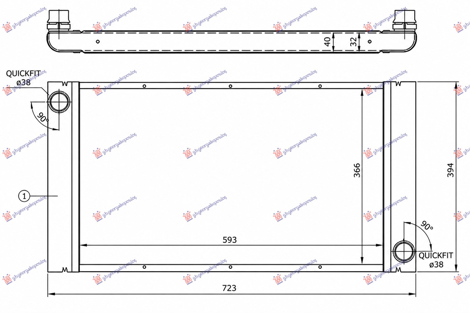 RADIATOR 2.0-2.5-3.0 AUTOMATIC/MANUAL DIESEL (623x378)