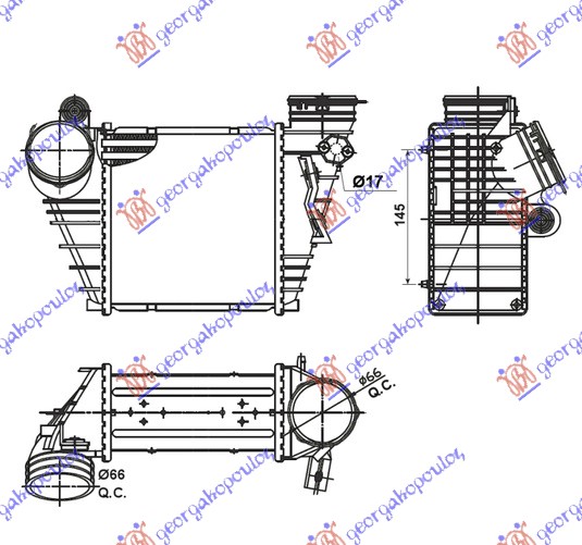 ΨΥΓΕΙΟ INTER. 1.9TDI (18.3x18.9x8.5) ASZ