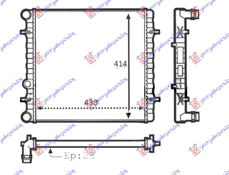 ΨΥΓ. 1.4-1.6 ΜΗΧ. -A/C (43x41.5x2.3) (VALEO CLASSIC)