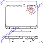 ΨΥΓΕΙΟ ΝΕΡΟΥ 1.6-1.8-2.0 ΒΕΝΖ +/-AC (40,2x65,5x16) (KOYO)