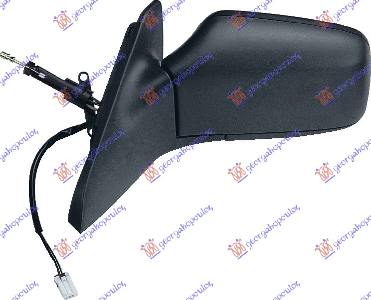 DOOR MIRROR CABLE HEATED (A QUALITY) (ASPHERICAL GLASS)