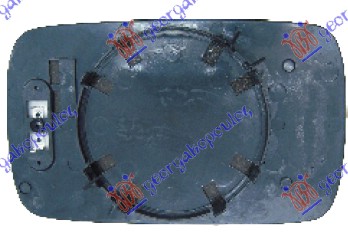 DOOR MIRROR GLASS BLUE HEATED (CONVEX GLASS)