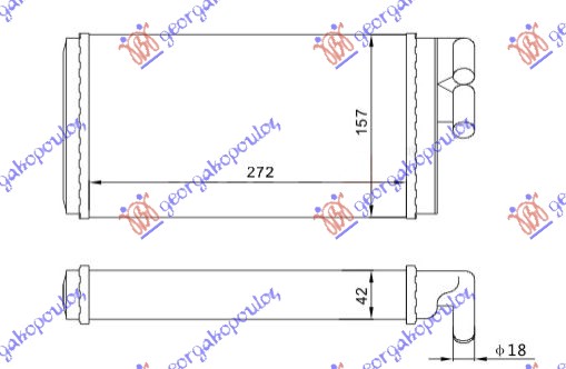 ΨΥΓΕΙΟ ΚΑΛΟΡΙΦΕΡ (M) +/-ΑC (275x158) (17mm ΣΩΛΗΝΩΣΕΙΣ)