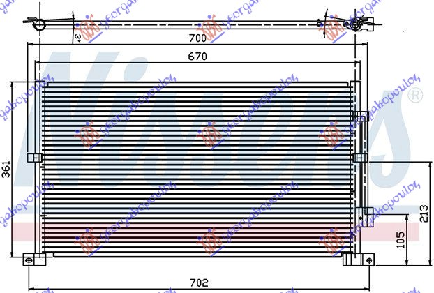 ΨΥΓΕΙΟ A/C -02 ΓΙΑ ΟΛΑ ΒΖ/DS (63x36x2.2)