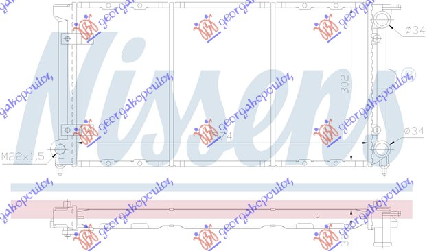 ΨΥΓΕΙΟ 1.5-1.6-1.8 ΒΕΝ/1.6 ΠΕΤ(57x32x34) (MAHLE BEHR)