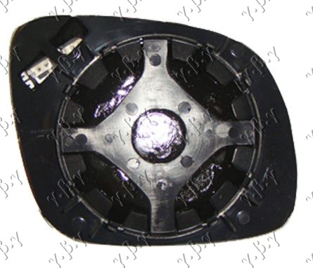 DOOR MIRROR GLASS BLUE HEATED SHORT (CONVEX GLASS)
