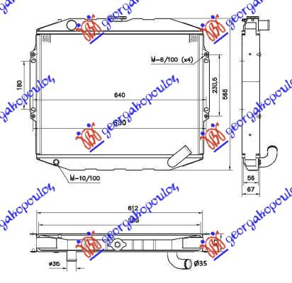 ΨΥΓEIO 2,5TDi M/A+/-A/C(45x59,8x5,3)ΧΑΛK