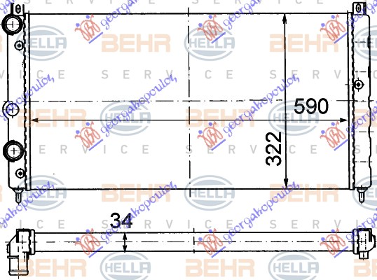 ΨΥΓΕΙΟ 1.6i 8V-1,9D (59x32) (MAHLE BEHR)