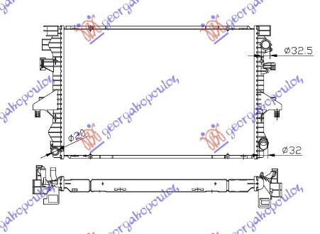 RADIATOR 2.5 TDi DIESEL MANUAL-AUTO (710x470)