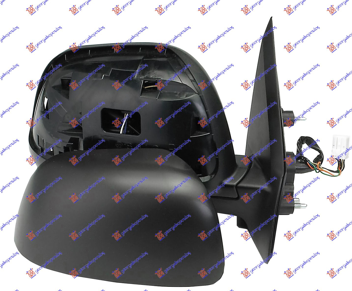 DOOR MIRROR ELECTRICAL HEATED FOLDABLE PRIMED (A QUALITY) (CONVEX GLASS)