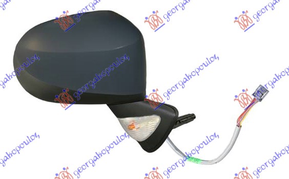 DOOR MIRROR ELECTRICAL HEATED PRIMED (W/SIDE LAMP & SENSOR) (A QUALITY) (CONVEX GLASS)