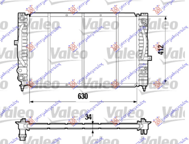 ΨΥΓEIO BZ/DS-1.9TDi ΑΥΤ.+/-AC(63x41) (VALEO CLASSIC)