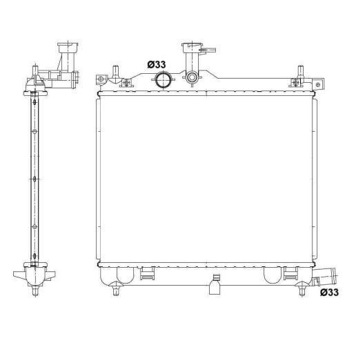 ΨΥΓΕΙΟ ΝΕΡΟΥ 1,2i-16V  (44.5x35)ΜΗΧ