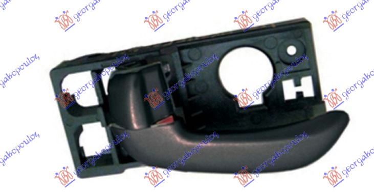 DOOR HANDLE FRONT/REAR INNER BLACK