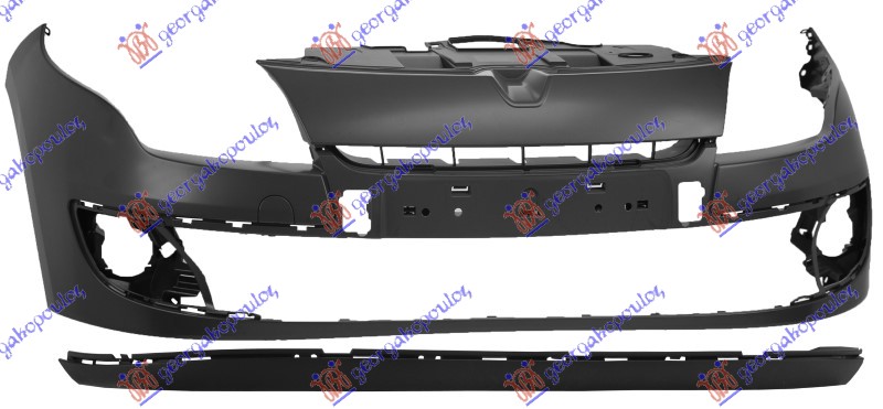 FRONT BUMPER PRIMED 2012- (A QUALITY)