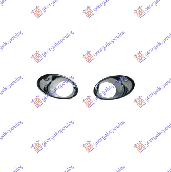 FOD LAMP FRAME CHROME (SET) 2012-