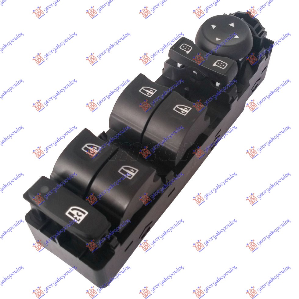 DOOR/MIRROR SWITCH (Quatern) (1 Plug/13 Pin) (W/O FRAME)