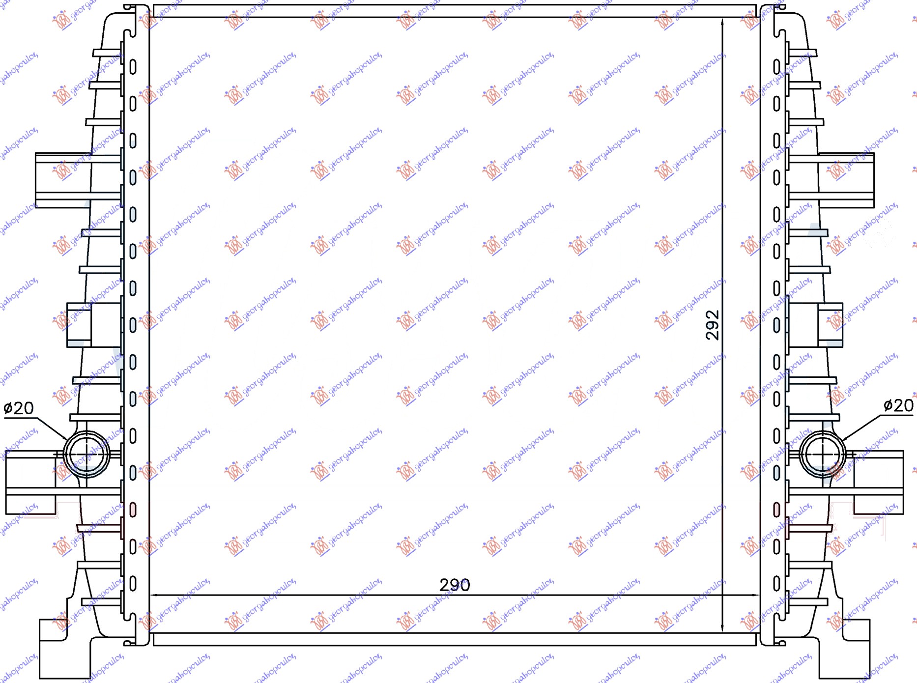 ΨΥΓΕΙΟ ΒΟΗΘΗΤΙΚΟ 3.0 TFSI AΥΤΟΜΑΤΟ (29x29,2x2,5)