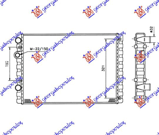 ΨΥΓΕΙΟ 1.4FSI ΒΕΝΖ-1.7-1.9DIESEL (51x38) (MAHLE BEHR)