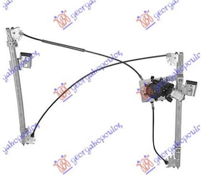 WINDOW REGULATOR FRONT ELECTRIC 3D