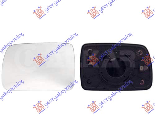 DOOR MIRROR GLASS HEATED