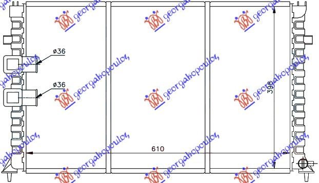 ΨΥΓΕΙΟ 3,0i-24V-2,1 TD (61x39,8) ΜΗΧ.