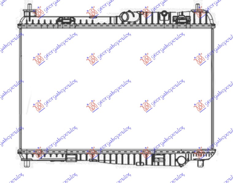 RADIATOR 1.25-1.4-1.6 PETROL MANUAL +/- A/C (56x35.5) (MAHLE BEHR)