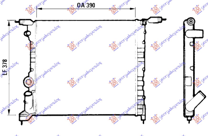 ΨΥΓ.1.2-1,4cc 8V(39x38) (ΚΛ. ΚYKΛΩΜΑ) (VALEO CLASSIC)