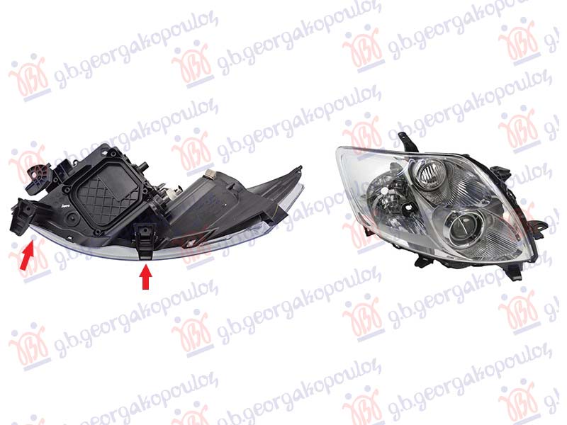 ΦΑΝΟΣ ΕΜΠΡΟΣ ΗΛΕΚΤΡΙΚΟΣ (ΧΡΩΜΙΟ) (ΤΥΠΟΥ VALEO) (ΜΕ ΜΟΤΕΡ) (E) (TYC)