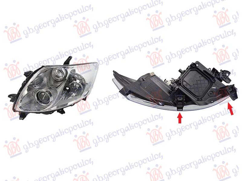 ΦΑΝΟΣ ΕΜΠΡΟΣ ΗΛΕΚΤΡΙΚΟΣ (ΧΡΩΜΙΟ) (ΤΥΠΟΥ VALEO) (ΜΕ ΜΟΤΕΡ) (E) (TYC)