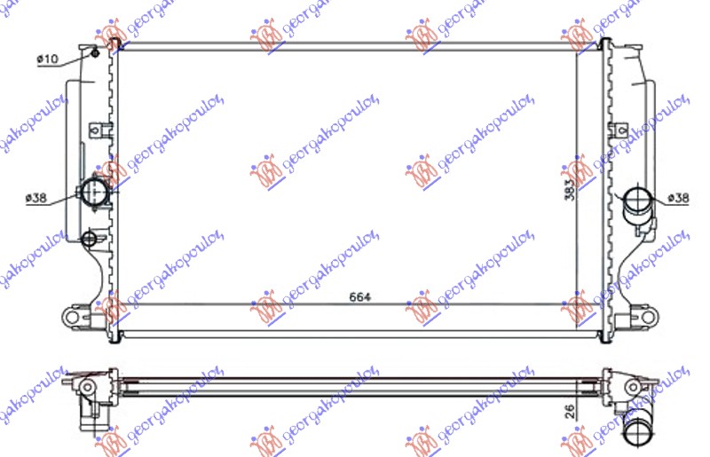 ΨΥΓΕΙΟ 2.0-2.2 D4D ΠΕΤΡΕΛΑΙΟ ΜΗΧΑΝΙΚΟ (665x380x26)