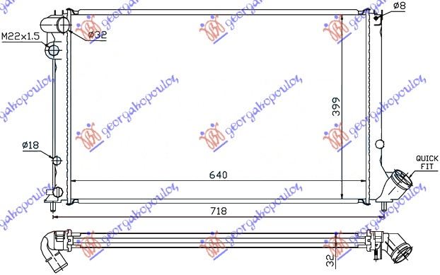 ΨΥΓΕΙΟ 1,8i8V/16V-2,0i16V+A/C(64x40) ΑΥΤ