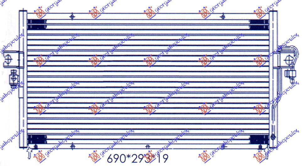 ΨΥΓΕΙΟ A/C ΓΙΑ ΟΛΑ (645x27) (07/12mm)