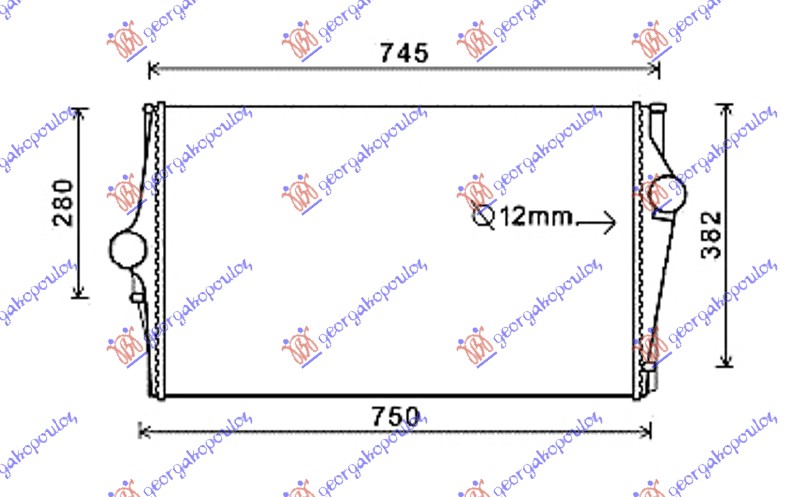 ΨΥΓΕΙΟ INTERCOOLER ΒΕΝΖΙΝΗ-ΠΕΤΡΕΛΑΙΟ (690x420x30)