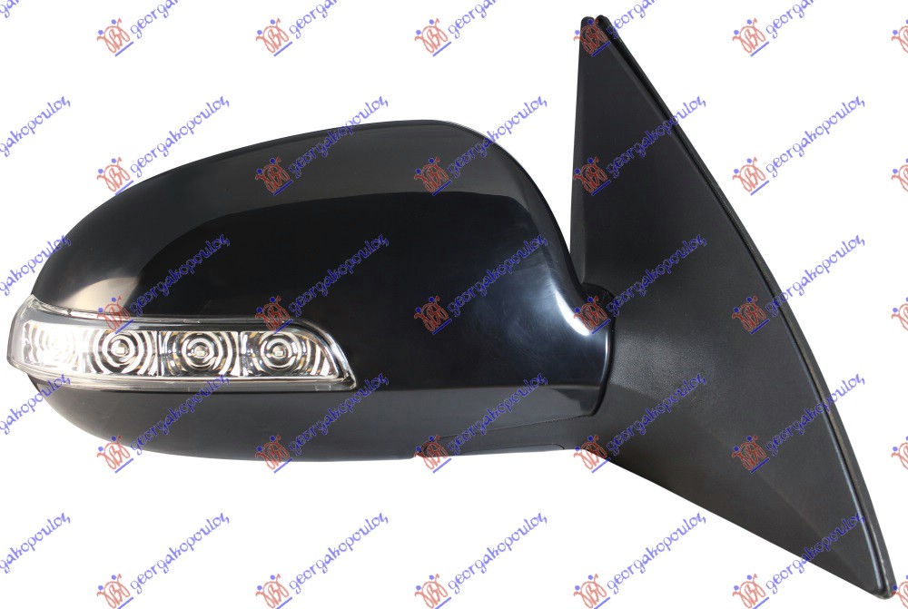 DOOR MIRROR ELEC.HEATED (W/LAMP) (A QUALITY)  (CONVEX GLASS)