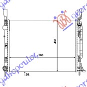 ΨΥΓΕΙΟ 1.5 ΠΕΤΡΕΛΑΙΟ DCi (560x418x26) ΠΑΡΟΧΕΣ ΔΙΑΓΩΝΙΑ (VALEO)